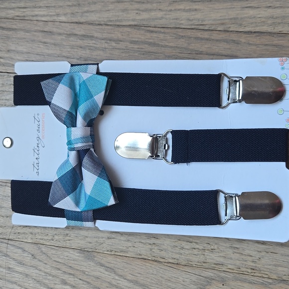 Starting Out Tie / Suspenders Set -NWT Baby/toddler - Picture 1 of 4